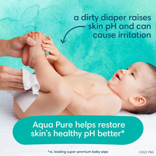 Aqua Pure Sensitive Baby Wipes, 99% Water, Hypoallergenic, Unscented - Image 2